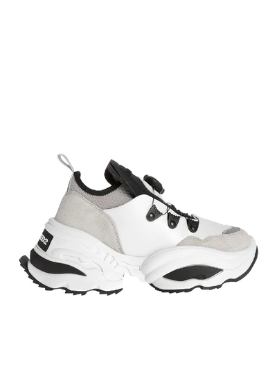 Shop Dsquared2 Rolling Giant Sneakers In White