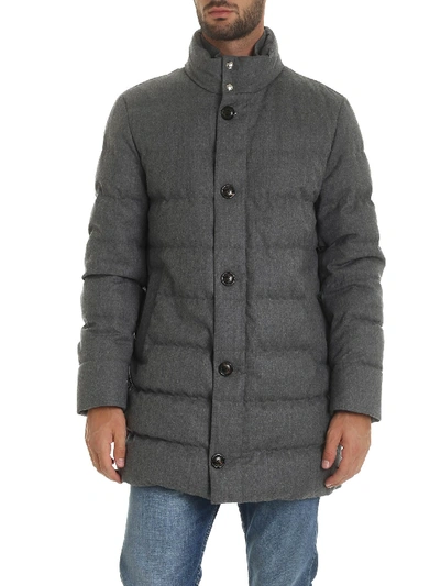 Moncler Baudier Quilted Down Jacket In Grey | ModeSens