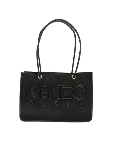 Shop Kenzo Konbo Shoulder Bag In Black