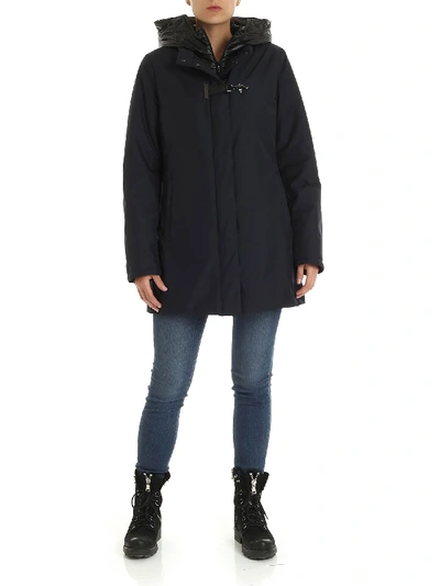 Shop Fay Hook Jacket In Blue