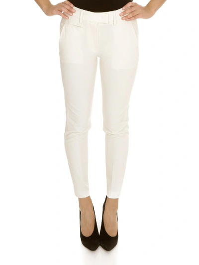 Shop Dondup Perfect Trousers In White