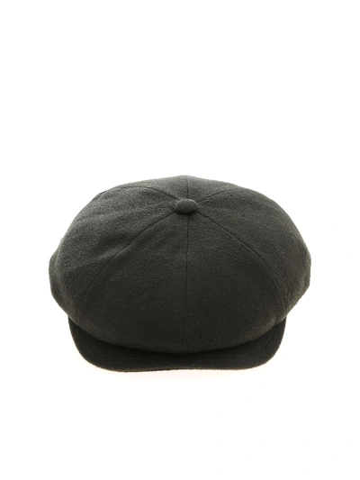 Shop Borsalino Wool And Cashmere Flat Cap In Green