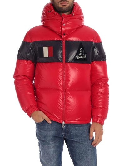 Shop Moncler Gary Down Jacket In Red