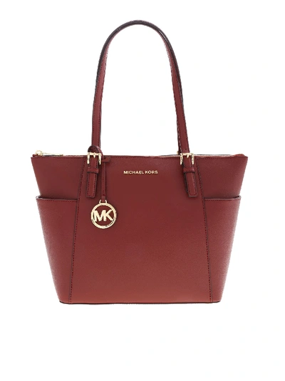Michael Kors Large Jet Sety Tote In Colour Red | ModeSens