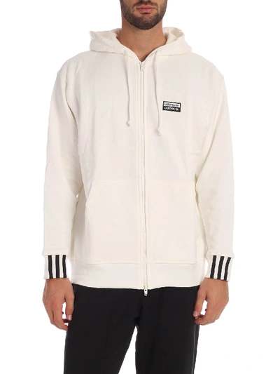 Shop Adidas Originals R.y.v. Full-zip In White