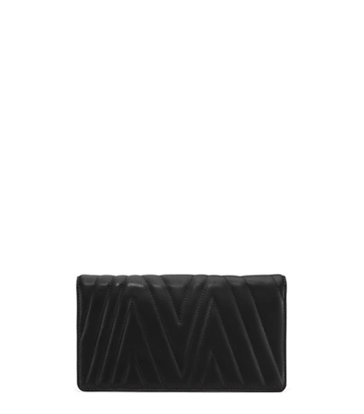 Shop Stuart Weitzman Emelie Quilted In Black Smooth Nappa