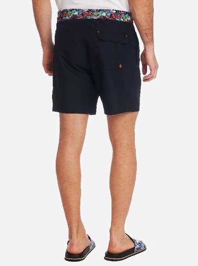 Shop Robert Graham Walken Swim Trunks In Black