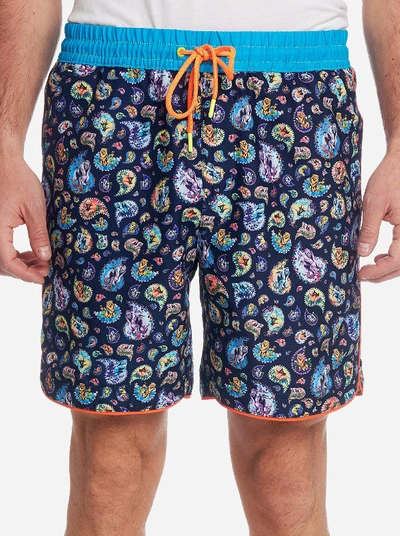 Shop Robert Graham Animal House Swim Trunks In Multi