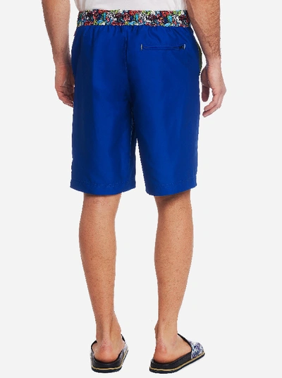 Shop Robert Graham Rourke Swim Trunks In Cobalt