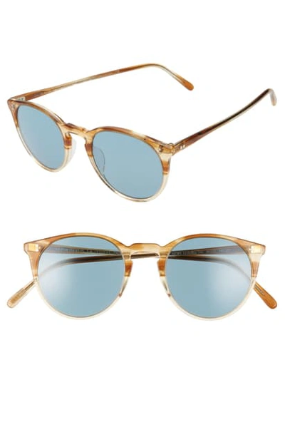 Shop Oliver Peoples O'malley Polarized 48mm Sunglasses In Honey