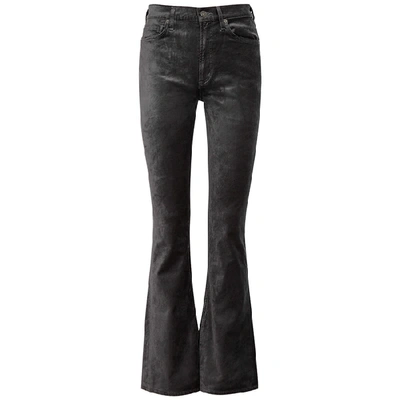 Shop Citizens Of Humanity Georgia Grey Bootcut Stretch-velvet Jeans