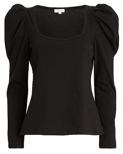 Shop A.l.c Sewell Puff Sleeve T-shirt In Black