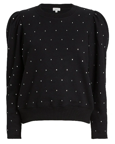 Shop A.l.c Saunders Crystal-embellished Sweatshirt In Black