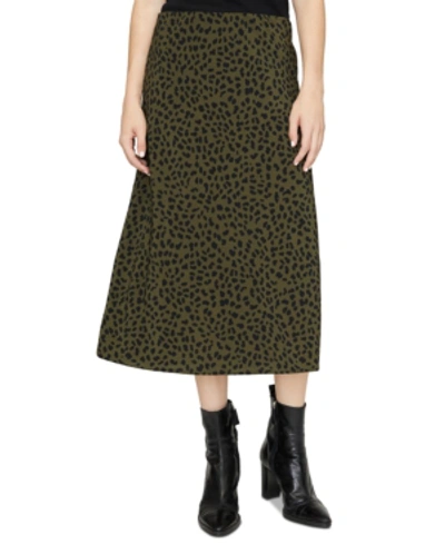 Shop Sanctuary Everyday Printed Midi Skirt In Fatigue