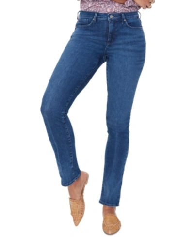 Shop Nydj Sheri Tummy-control Slim-leg Jeans In Habana