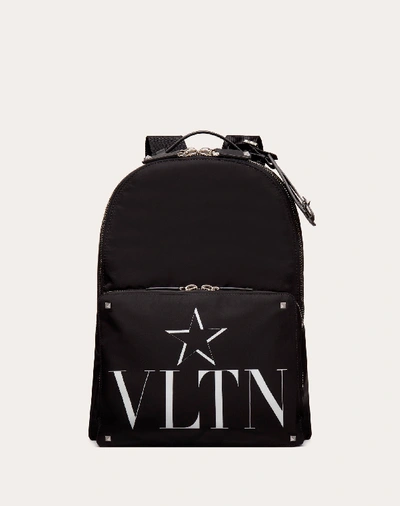 Shop Valentino Garavani Uomo Vltnstar Nylon Backpack In Black
