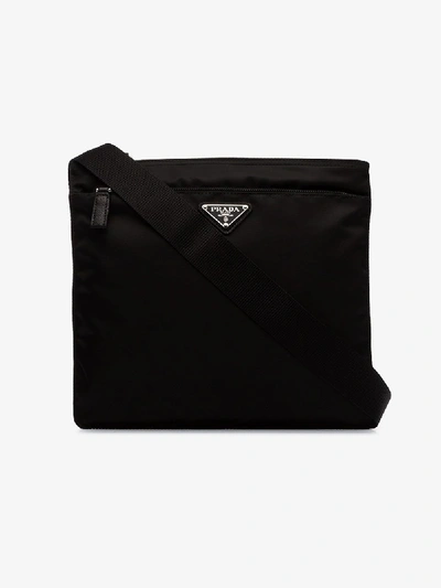 Shop Prada 'bandolera' Umhängetasche In Black