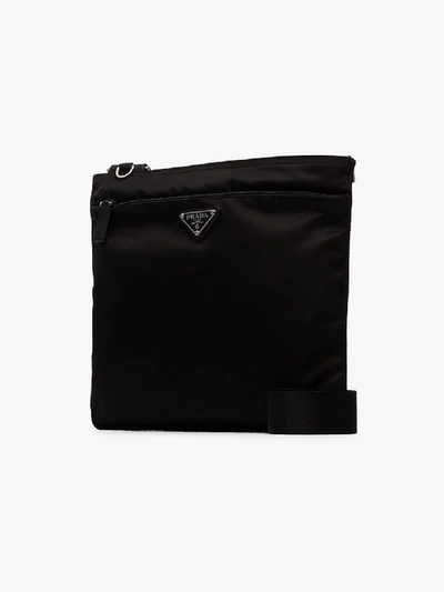 Shop Prada 'bandolera' Umhängetasche In Black