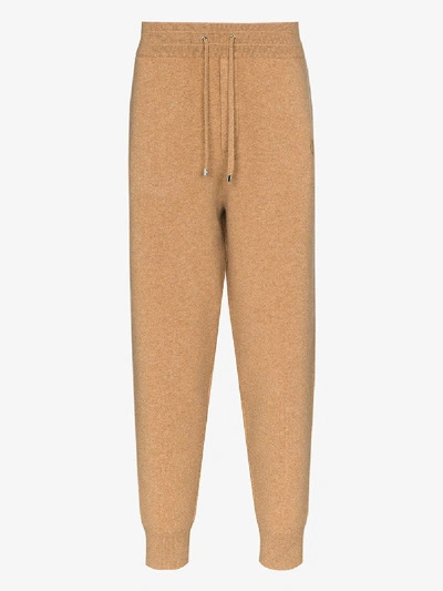 Shop Burberry Mens Neutrals Drawstring Track Pants