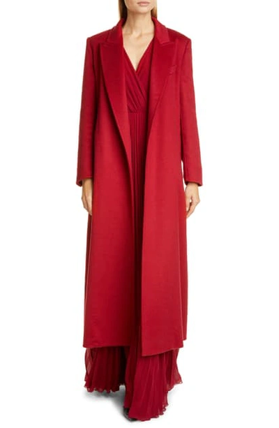 Shop Max Mara Kriss Cashmere Coat In Red