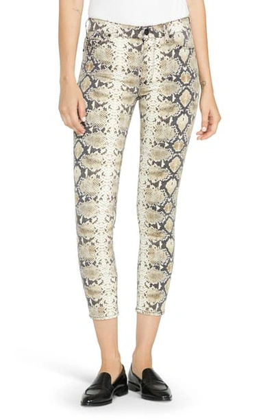 Shop Hudson Barbara High Waist Super Skinny Jeans In Metallic Python
