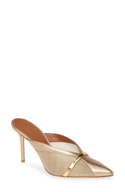 Shop Malone Souliers Bobbi Mule In Gold