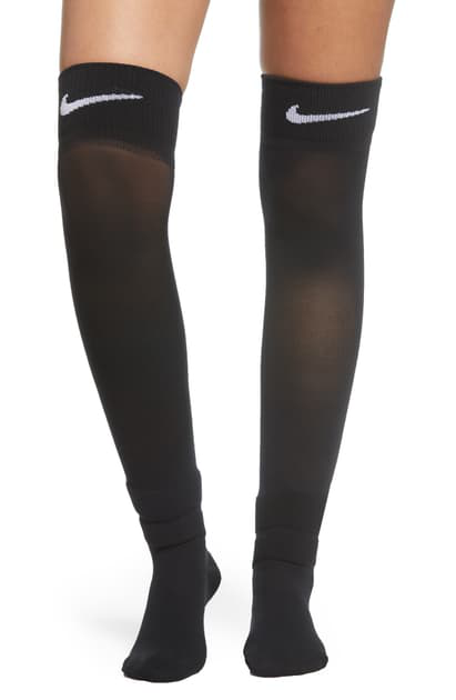 nike black knee high socks