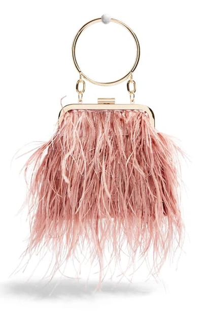 Topshop Frosty Feather Handbag In Pink | ModeSens