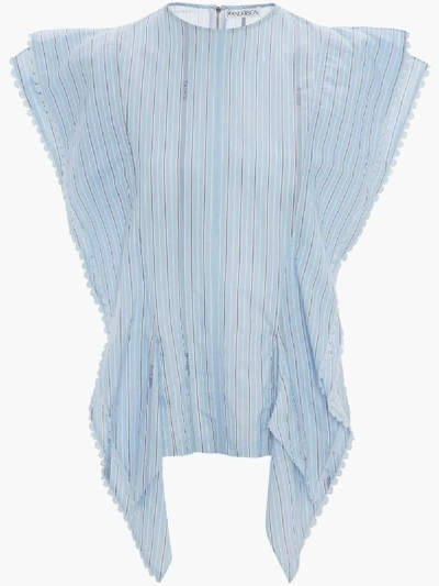 Shop Jw Anderson Tab Detail Kite Top In Blue