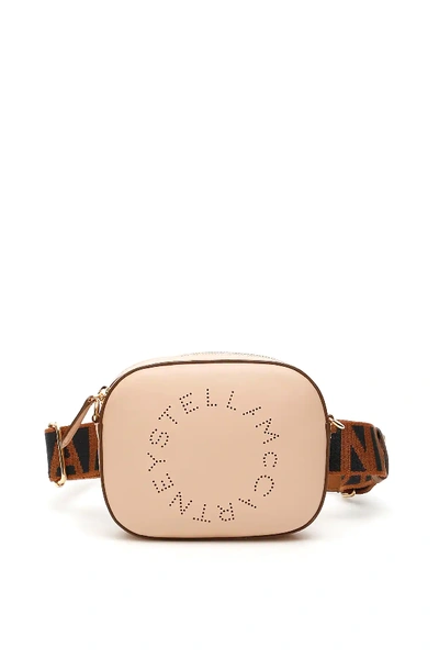 Shop Stella Mccartney Beltbag With Perforated Logo In Pink,black,brown