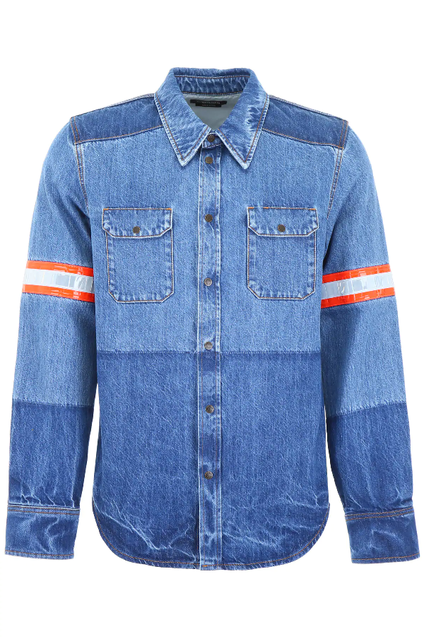 calvin klein patch denim jacket