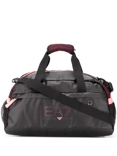 Ea7 Emporio Armani Sporttasche Mit Logo-print In Black | ModeSens