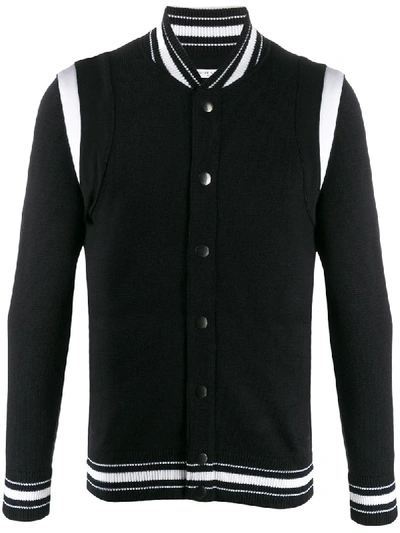 Shop Givenchy Paneled Bomber Jacket In Black