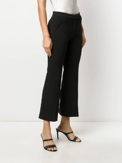 Shop Michael Michael Kors Cropped Tailored Trousers In Black