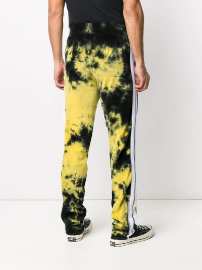 Shop Palm Angels Tie Dyed Track Pants In Black