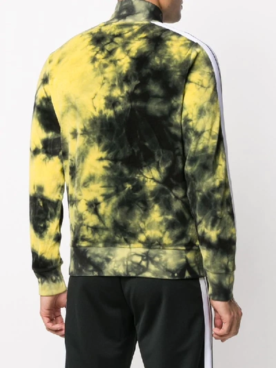 Shop Palm Angels Tie Dyed Jacket In Black