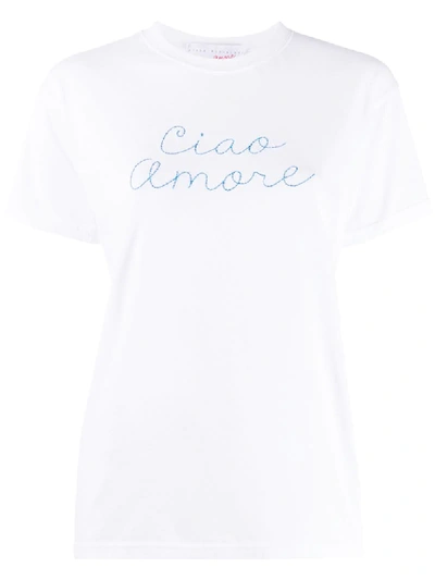 Shop Giada Benincasa Ciao Amore T-shirt In White