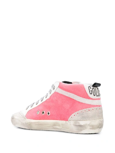 Shop Golden Goose Mid-star Lace-up Sneakers In Pink