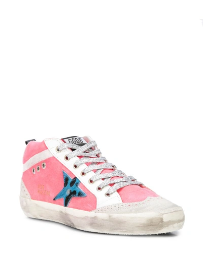 Shop Golden Goose Mid-star Lace-up Sneakers In Pink