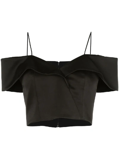 Shop Alice And Olivia Spaghetti Strap Vest Top In Black