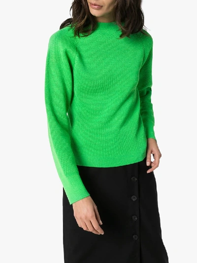 Shop Carcel Milano High-neck Jumper In Green