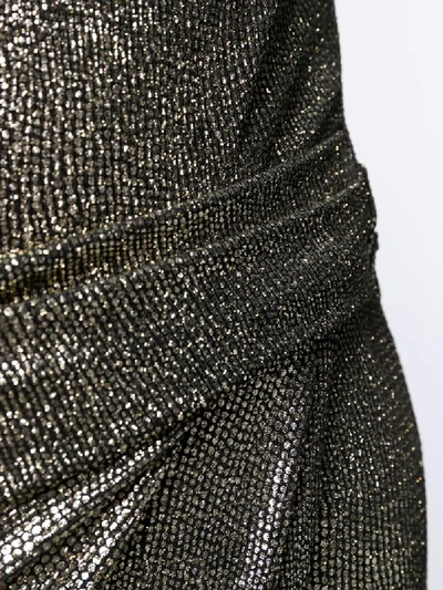 Shop Talbot Runhof Towanda Dress In Metallic