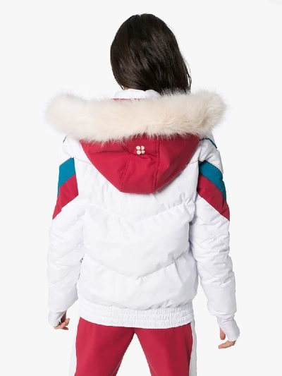 Shop Sweaty Betty Powder Ski Puffer Jacket In White