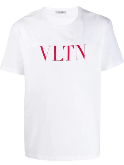Shop Valentino Vltn Printed T In White