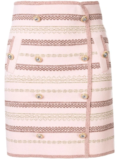 Shop Alice Mccall Black Magic Button Mini Skirt In Pink