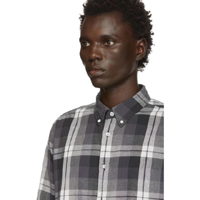 Shop Rag & Bone Rag And Bone Black Check Fit 2 Tomlin Shirt In Black Multi