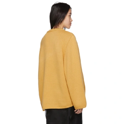 Shop Totême Toteme Yellow Marans Sweater In 740 Mustard