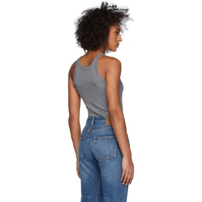 Totême Toteme Grey Espera Rib Tank Top In 350 Grey