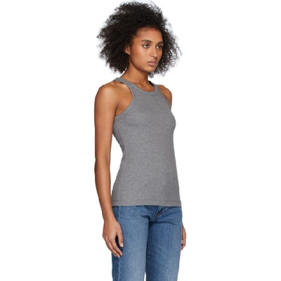 Shop Totême Toteme Grey Espera Rib Tank Top In 350 Grey