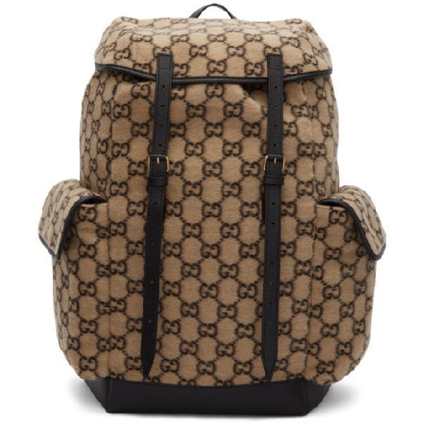 gucci wool backpack